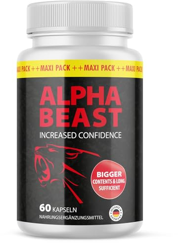 Alpha Beast Capsule | Ingredienti potenti come la L-arginina o la maca | Per l'uomo attivo | 60 capsule per confezione
