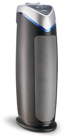 GermGuardian 4-in-1 HEPA Air Purifier for Home, Large Rooms Up to 743 Sq. Ft. with HEPA Air Filter, UV-C Light & Odor Reduction, AC4825E, 22 Tower Gray