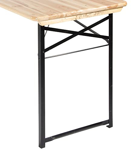 VERDELOOK | Gambe di Ricambio per Tavolo Set birreria, Set da 2 Pezzi, 73x53x2.5 cm