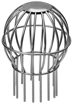 Laubfanggitter & Fallrohrgitter aus Edelstahl in 2 Größen auswählbar 75 & 100mm (100mm)