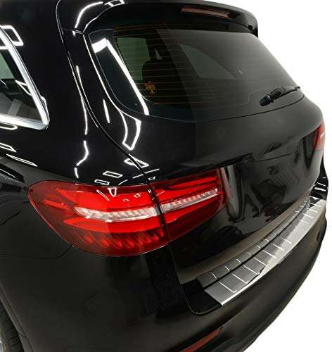 Recambo Protection de seuil de Chargement en Acier Inoxydable chromé Compatible avec Mercedes Classe GLC X253 | 2015-03.2019 | Qualité supérieure