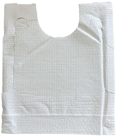MAQA 100 Stück Einweg-Baby-Lätzchen 27 x 34 cm, Entwöhnungs-Baby-Lätzchen mit Krümeltasche, wasserdichte Baby-Lätzchen
