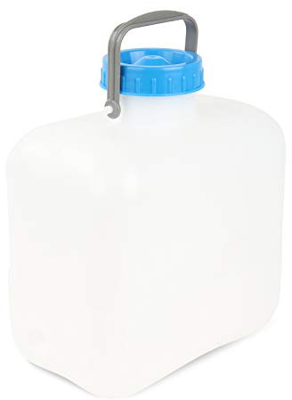 wamovo Weithalskanister 10 Liter weiß DIN 96 Wasserkanister inkl. Deckel Bügelgriff Stopfen
