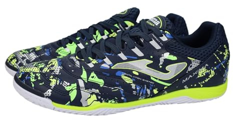 Joma MAXS2433IN Deportivas para Hombres, Color Azul Marino, Ideales para Jugar al fútbol, Sistema de ventilación, Hechas Hombre Deportivos Marino 44