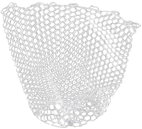 Milageto Remplacement du Filet de pêche, Remplacement de l'épuisette à Poisson, Filet de pêche en Silicone Pliable, Blanc, 157cmx60cm