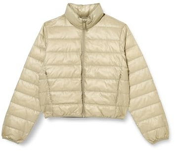 Calvin Klein Women’s Down Shine Puffer Jacket, Beige (Nordic Dust), M