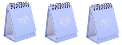 3St Tischkalender 2025 geburtstagskalender schreibtischkalender zerreißbarer Tischkalender 2024-2025 Monatskalender für den täglichen Gebrauch für Tisch Papier NUOBESTY