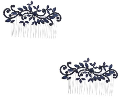 Mikinona 2stücke Blauer Strass-haarreif Für Bräute Eleganter Haarkamm Für Hochzeiten Besondere Anlässe Und Partys Stilvolles Damen-accessoire Mit Einzigartigem Design Und Hochwertiger