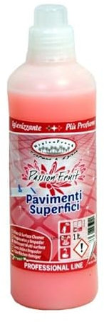 HOME PRO - Detergente Professionale Pavimenti e Superfici al Passion Fruit - Pulizia Profonda e Sgrassante - PH Neutro - Non Necessita Risciacquo - 1L