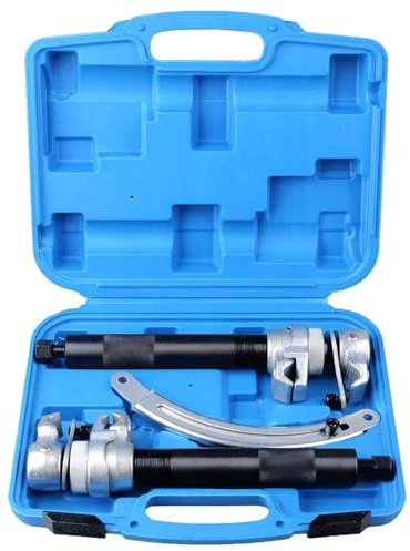 Junterone 3 Pièces/Ensemble Outil de Compresseur de Ressort D'Amortisseur Support Extensible Outil de Compresseur de Ressort Hélicoïdal de Jambe de Force Robuste pour Voiture Camion