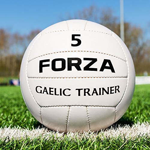 FORZA Balón de Entrenamiento Gaélico | Cámara de Aire de Alta Tecnología | Balón GAA 100% Cosido a Mano (1, Tamaño 4 (Junior))