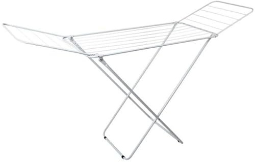 Genérico Tendedero Acero 14 m Resistente - Envío 24 h - Antioxidación Antimanchas - Tendedero Tidy Cok Plegable Pequeño - - Plegable, se cuarda en Cualquier Armario. (Blanco 14 Metal)
