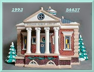 Department 56 Original Snow Village Village Public Library