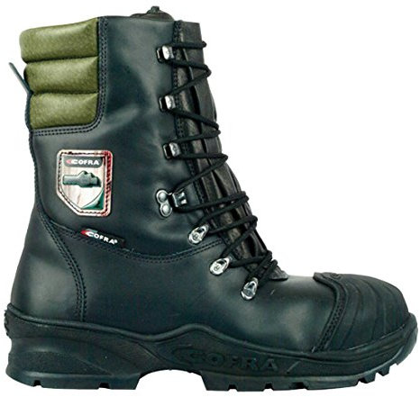 Cofra Forstarbeiter Schnittschutz-Stiefel Power, Sägeschutz Klasse 2, Größe 43, schwarz, 21500-000
