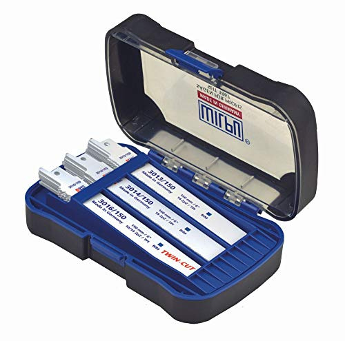 WILPU 2-K Box Recipro Säbelsägeblatt-Sortiment Metall, 30-teilig, fuer die Bearbeitung von Metall, Blech, Buntmetall und Holz mit Metall.
