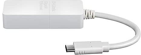 D-Link DUB-E130 Adaptateur USB-C vers Gigabit Ethernet - Idéal pour Partager une Connexion Entre Plusieurs Périphériques USB