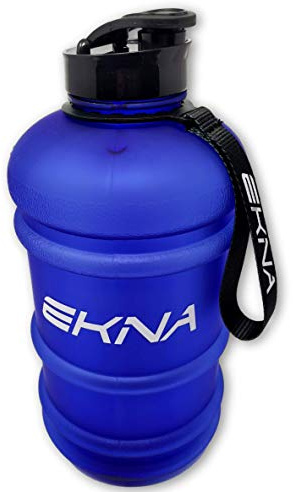 EKNA Bottle | 2.2/1 Liter | Wasserflasche | Trinkflasche | Wasser Gallone | Ideal für den täglichen Wasserbedarf | Für den Alltag, Fitness oder Reisen | BPA Frei | Mit Füllstandsanzeige