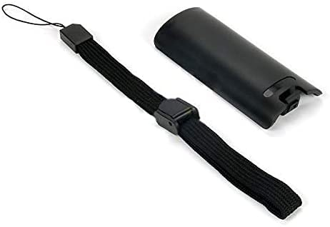 Wogame Coque arrière de rechange pour télécommande Nintendo Wii avec dragonne Noir