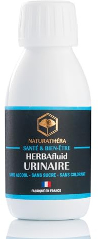 Naturathéra HERBAFLUID URINAIRE - 10 à 50 fois Plus Concentré - Complément Alimentaire Naturel contre les Cystites, à base de plantes - 125 ml - Fabriqué en France - Vegan - Sans Additif Allergène OGM