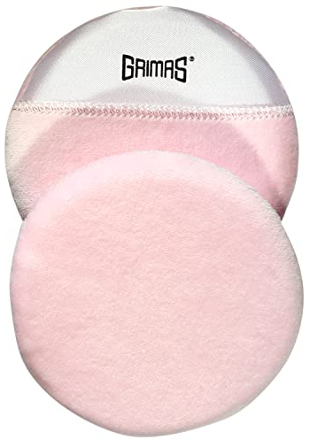 Grimas Profi-Velour-Puderquaste, 10cm, zum Auftragen von losem und geptresstem Puder, mit abnehmbarer Velourshülle, waschbar