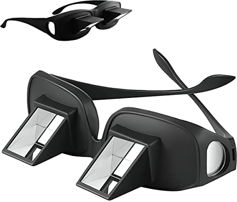 Taozoey Prisma Occhiali Periscopio Bifocali, Lazy Glasses Lettura Portatori