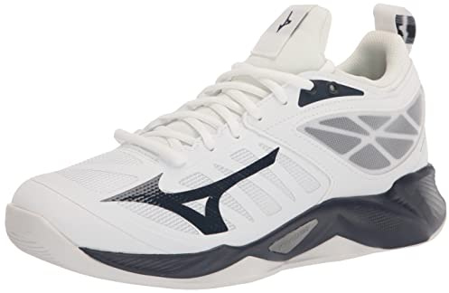 Mizuno Volleybollsko med vågmått för kvinnor, Vit-marinblå, 44 EU