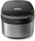 Philips Cuiseur de riz série 3000 - Compact 0,85 L, 8 menus automatiques, cuve antiadhésive à 4 couches, cuisson rapide en 30 minutes, design noir et argent (HD3093/80)