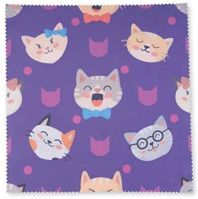 Lens-Aid Mikrofaser Reinigungstuch in schickem Design: Für Kamera, Objektiv, Display und als Brillen-Putztuch (Mikrofasertuch 20x20 cm)