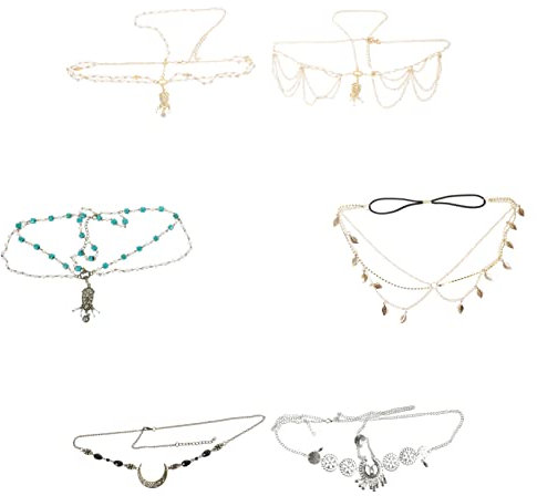 FRCOLOR Exquisites Böhmisches Stirnband mit Mond-design Haarband für Frauen Bankett Hochzeit Kopfschmuck