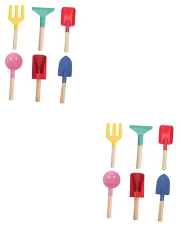 Mipcase 2 Ensembles Outil de Plantation de Fleurs Outils à Main de Jardinage Outils de Jardin fourches de Jardinage Fourche Trousse Enfant Outils d'ameublissement du Sol Le Fer