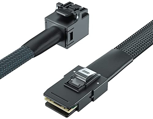 SFF-8643 to SFF-8087 Internal Mini SAS HD Cable, Compatible with Raid Controller Hard Drive, 100-Ohm, 1-m(3.3ft)