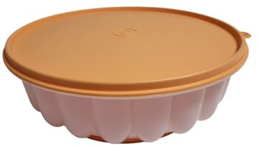 Tupperware Charlotte Sturzform Puddingform Kranz Form Pudding orange