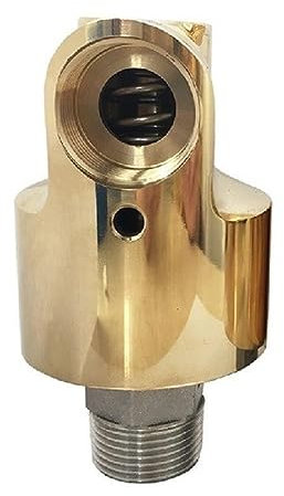 CEHJZQRPL 1 Zoll HD25 DN25 Drehgelenk, 360-Grad-Drehgelenk, Drehkupplung for Wasser, Luft, Öl, Universalanschluss, Messing-Drehgelenk(Left Thread)