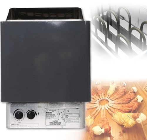 Riscaldatore elettrico per sauna con regolatore interno, temperatura regolabile e timer di 3 ore, ideale per casa, hotel e bagni turchi