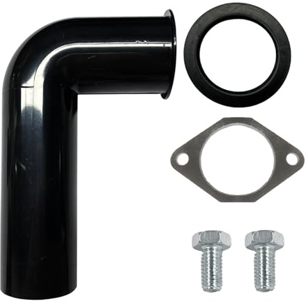 Müllentsorgungs-Ablauf-Ersatz-Set, Müllentsorgungsablauf und Dichtungsset für Waste King, mit 3,8 cm Ellenbogen, Flansch, Dichtung und zwei Schrauben