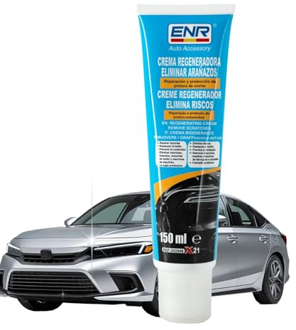 Enerfero Reparador de arañazos,Pulimento Coche Arañazos,Aporta Brillo y Protección,Restos de Pintura y Manchas Persistentes,Fácil Aplicación,150g