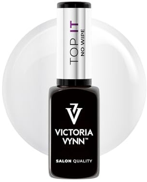 Victoria Vynn TOP IT - Capa superior UV/LED que no se limpia - Para tonos pastel y neón, brillo azul (8 ml (Paquete de 1))