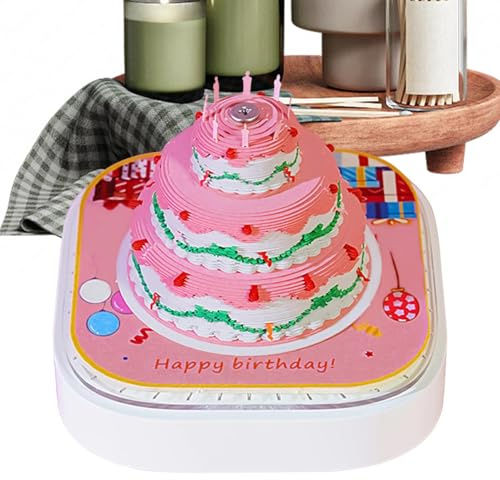 Erconsso Calendario 3D 2026 - Blocco Note Divertente a Forma di Torta con Pagine Strappabili - Blocco Appunti 3D con Calendario Temporale 2026 | Per Ringraziamento Natale Housewarming Scrivania Studio