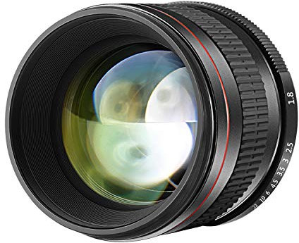 Neewer 85mm f/1.8 Portrait Aspherical Telephoto Lens for Nikon D5 D4S DF D4 D810 D800 D750 D610 D600 D500 D7200 D7100 D7000 D5500 D5300 D5200 D5100 D3400 and D3100 DSLR Cameras, Manual Focus HD Glass