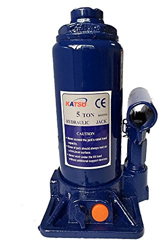 KATSU Hydraulic Bottle Jack 5 Ton Heavy Duty Lifting Stand Jack For Small Or Large Vehicles 161115A