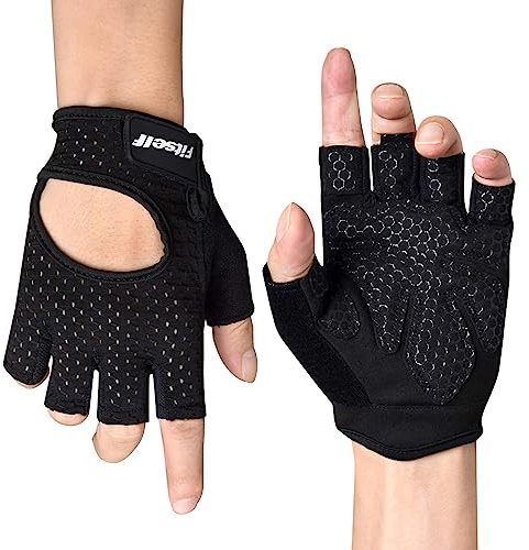 Gym Handschuhe, Trainingshandschuhe, Fitness Handschuhe Damen und Herren | Rutschfest, Verschleißfest, Atmungsaktiv, Sporthandschuhe für Krafttraining, Kraftsport, Bodybuilding, Workout, Gewichtheben