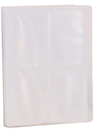 VOSAREA 160fogli Album Fotografico Pagine Trasparenti Libro Di Archiviazione Foto e Biglietti Pagine Stile Minimalista Per Regali e Ricordi Personali