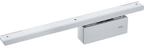 GEZE 184091, silber Türdämpfer ActiveStop aufliegend, Türdämpfung für Glastüren