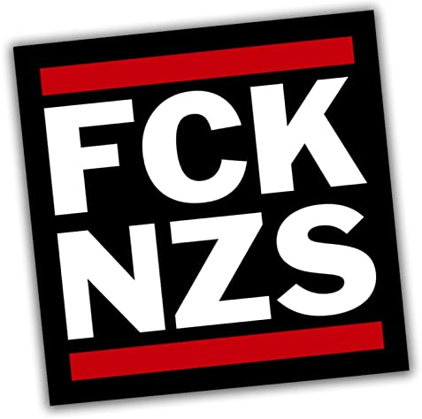Hellweg Druckerei FCK NZS Aufkleber Sticker 5,2x5,2cm 50 Stück
