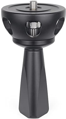 INNOREL 2.95in/75mm Universal Bowl Adapter CNC Aluminum Alloy Metal Half Ball Bowl Leveler Adapter Convert Video Bowl with 3/8 in Screw Mount on Tripods and Fluid Head for INNOREL RT90C/LT364C/LT324C