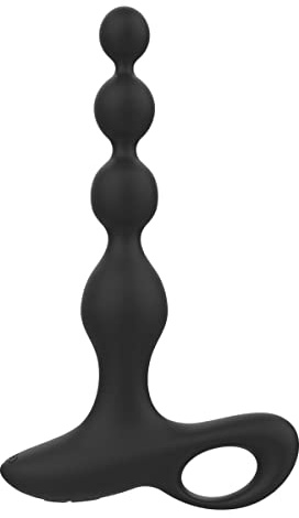 CHERRYDELICE- Palline Anali Vibranti con 10 Modalità Vibrazione, Uomo Donna, Silenziose Impermeabili Silicone Ricaricabili Tramite USB (Nero)