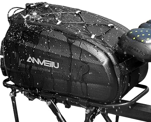 Eastuy Fahrrad-Rücksitztasche,Wasserabweisender Fahrradkoffer mit abnehmbarem Riemen - Bike Commuting Supplies Outdoor-Gepäckträgertasche für Kleidung, Schuhe, Handy, Kameras, Wasserkocher