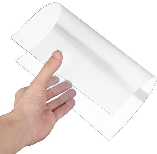 ANSNOW Klare Acrylplatten, Kunststoffplatten, Acrylplatte Mit Schutzfolie, Für Glasersatz, Bilderrahmen, Ausstellungsprojekte, Malerei, Heimwerkerhandwerk, Anpassbar, Anti-Uv/3Mm/30 * 30Cm