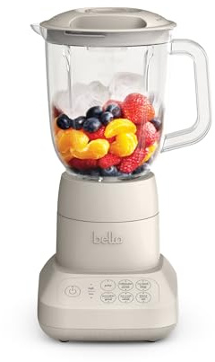 bella Fits-anywhere™ Flip & Store Blender, 48 oz, 520W, 10-speed, Oatmilk