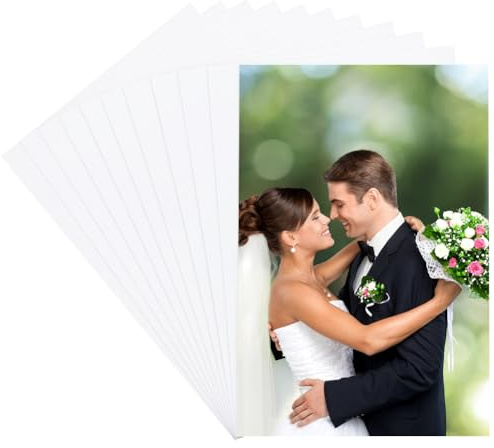 CRASPIRE 20 pz. Sublimazione Metallo Foto Vuote 5.9 x 3.9'' 0.5mm di Spessore Alluminio Immagine Segno Piastra Bianca Trasferimento Termico Alluminio Vuoto Fai da Te Stampa Parete Stanza Decorazione
